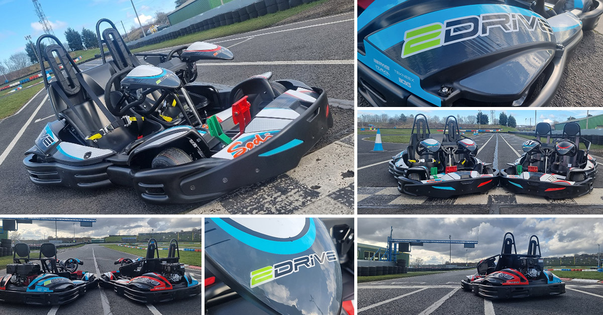Seeing Double Twin Seat Karts at KNE Karting North East
